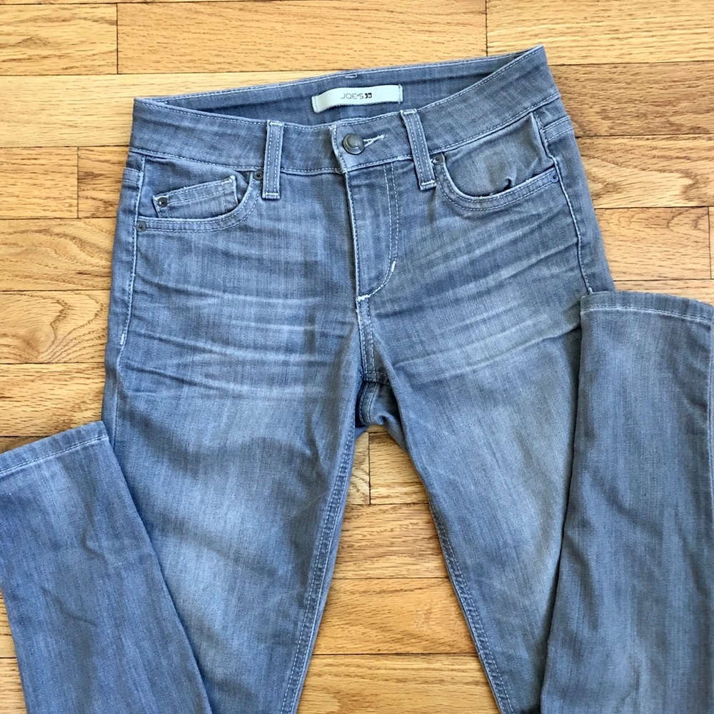 Kids’ Full Length Light Gray Skinny Jeans